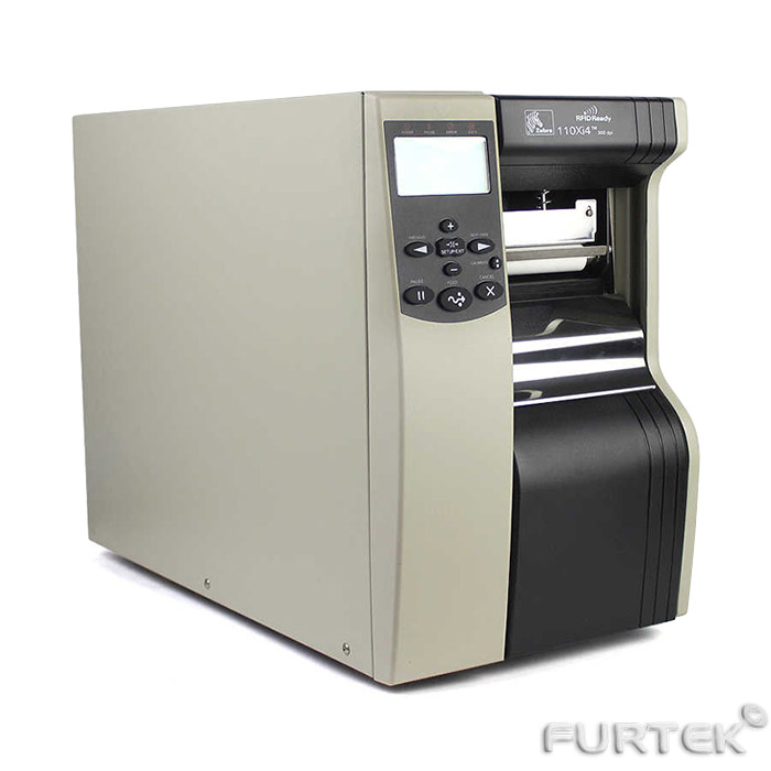 Термотрансферный принтер Zebra 110xi4 вид сбоку